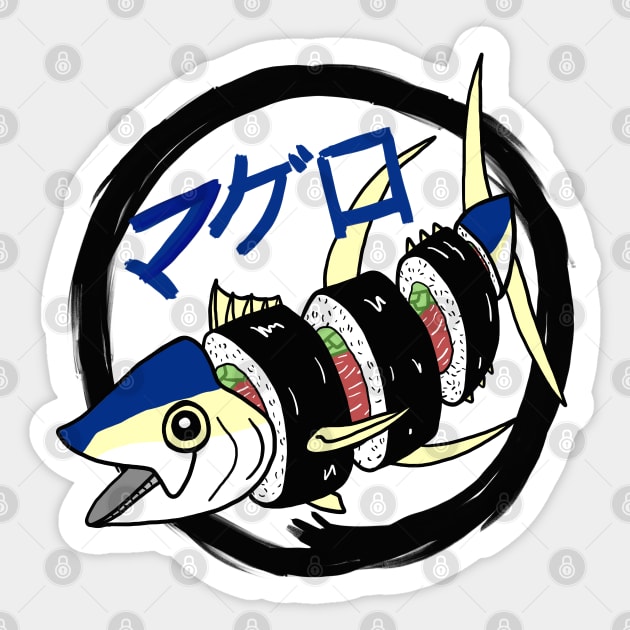 Tuna Roll, Maguro, Looks Delicious! Sticker by SNK Kreatures